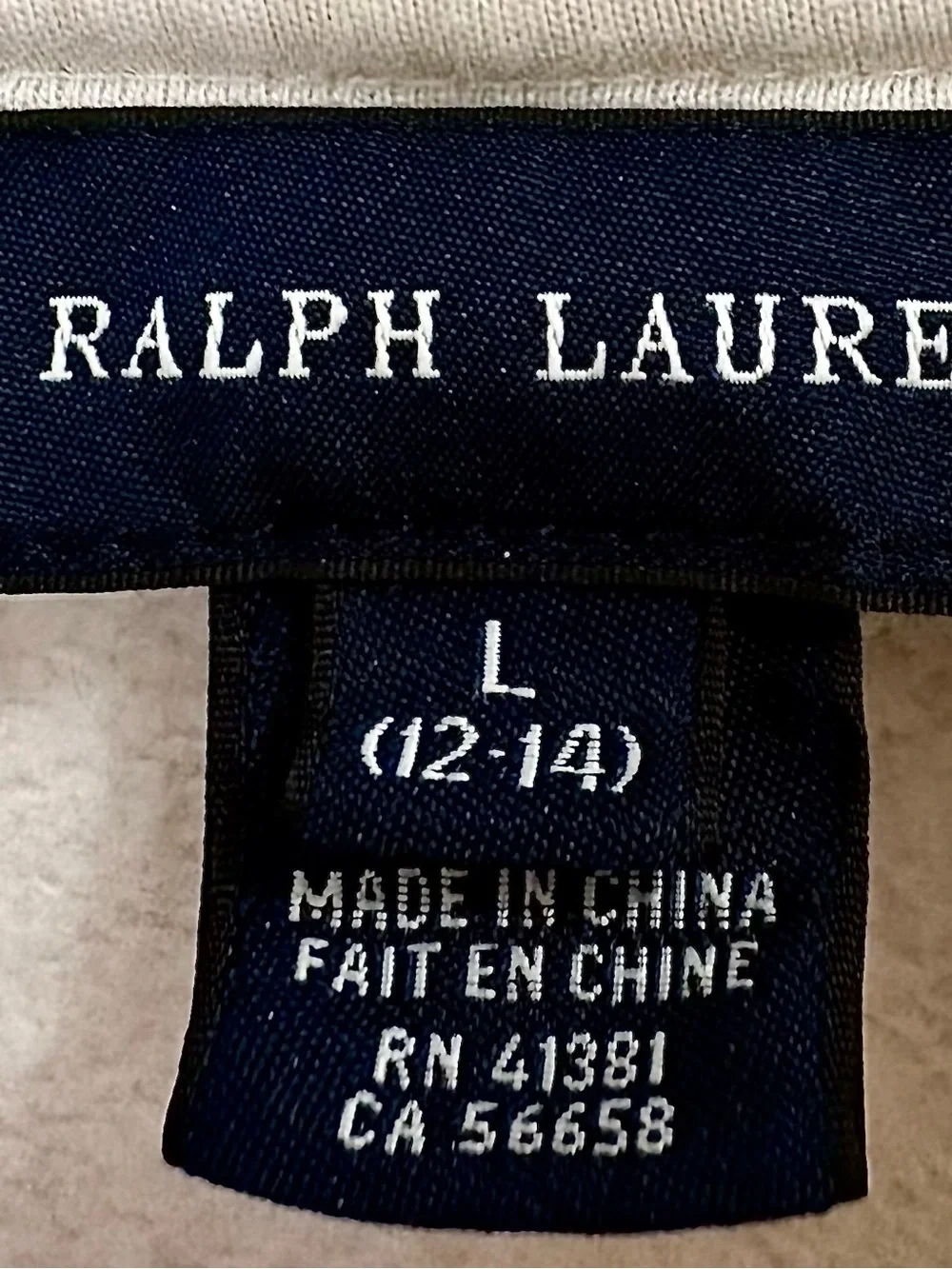 Ralph Lauren Cream Crewneck Hoodie Dress with Blue & Gray Fair Isle